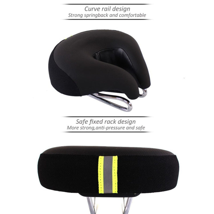 BowLift | Noseless Bike Saddle Mountain Bike Thick Soft Padding (Blue)