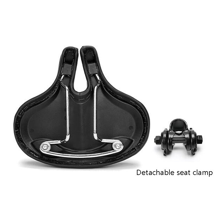 Noseless Bike Saddle – Shock-Absorbing PU Leather, 25×22cm & Universal Fit