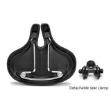 Noseless Bike Saddle – Shock-Absorbing PU Leather, 25×22cm & Universal Fit