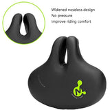 Noseless Bike Saddle – Shock-Absorbing PU Leather, 25×22cm & Universal Fit