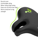 Noseless Bike Saddle – Shock-Absorbing PU Leather, 25×22cm & Universal Fit