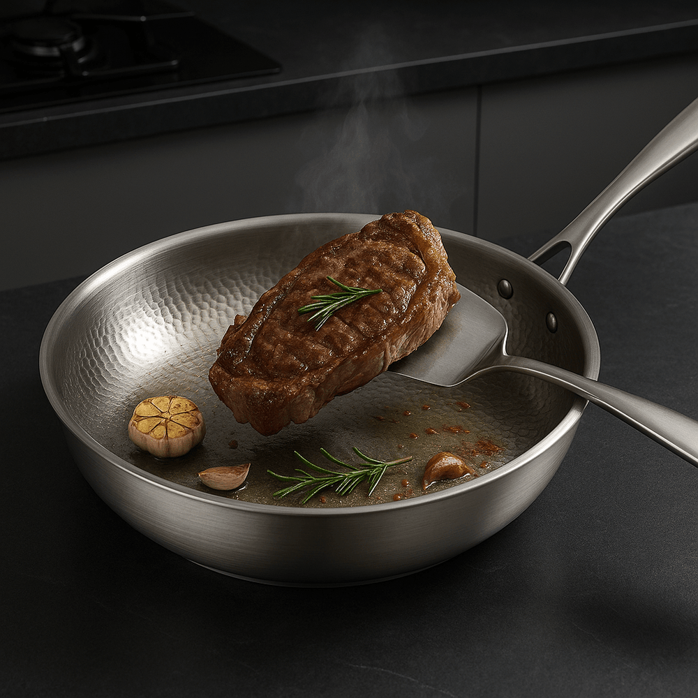 Frying Pan Stainless Steel Titanium Non Stick Cooking Pan