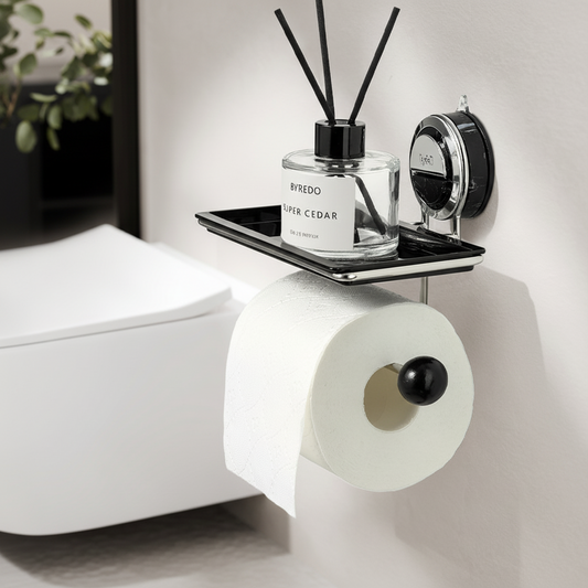 Toilet Paper Holder – Self Adhesive, Stainless Steel & Wall Mount