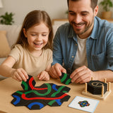 Puzzle Game Logic Board Kids Educational Path Toy