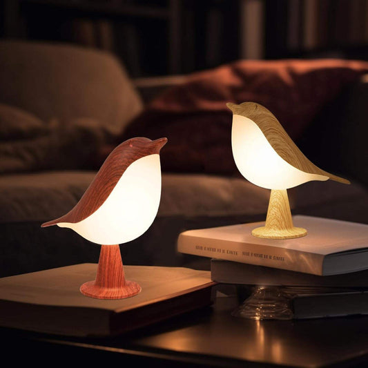 Bird Shape Table Lamp – Wood, Rechargeable & Accent Lighting