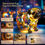 Table Lamp Decorative Resin Dog Figurine Accent Light