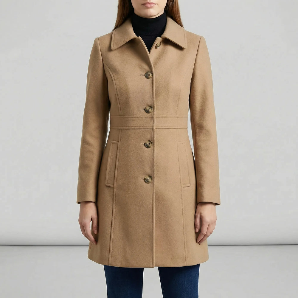 Fitted A-Line Coat - Cecile - 9