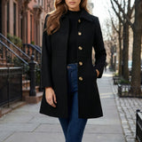 Fitted A-Line Coat - Cecile