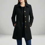 Fitted A-Line Coat - Cecile - 2