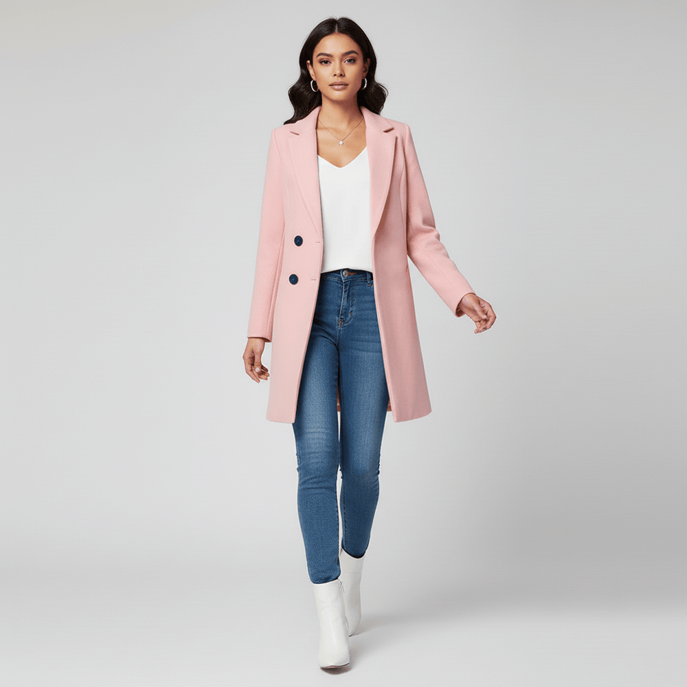 Fitted Long Coat - Leni - 10