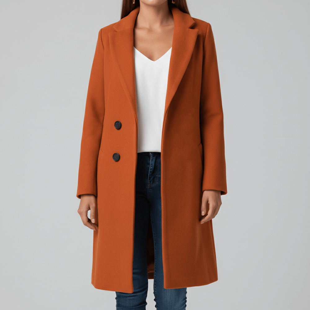 Fitted Long Coat - Leni - 11