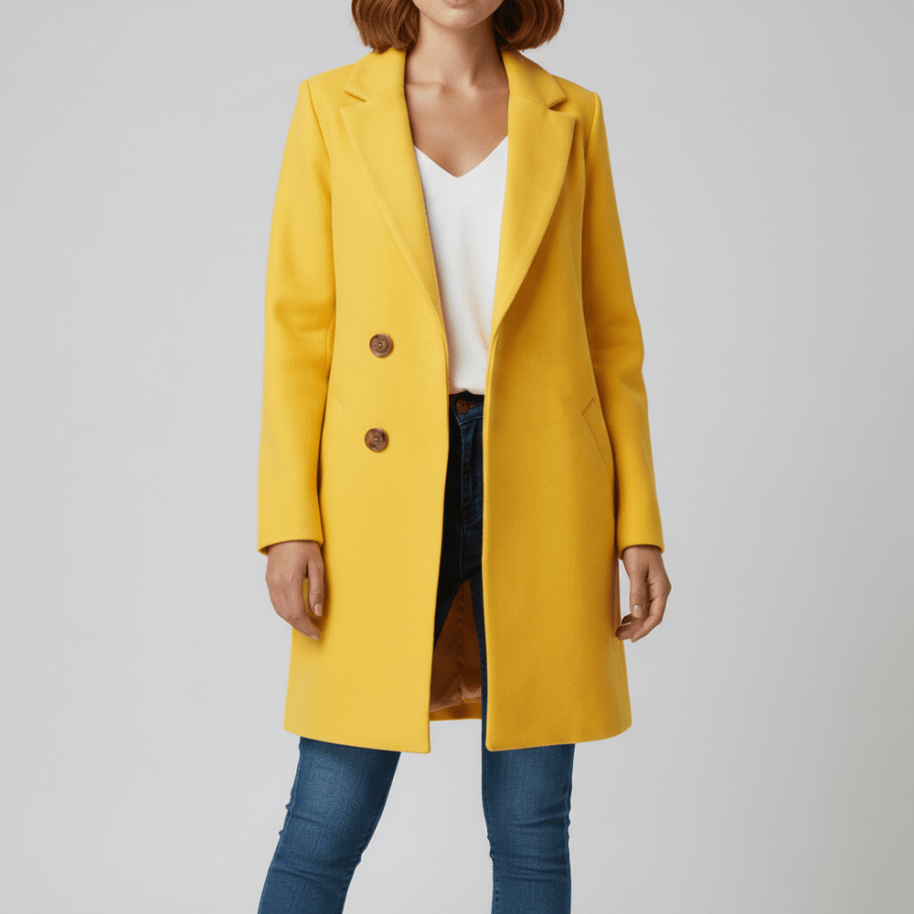 Fitted Long Coat - Leni - 12