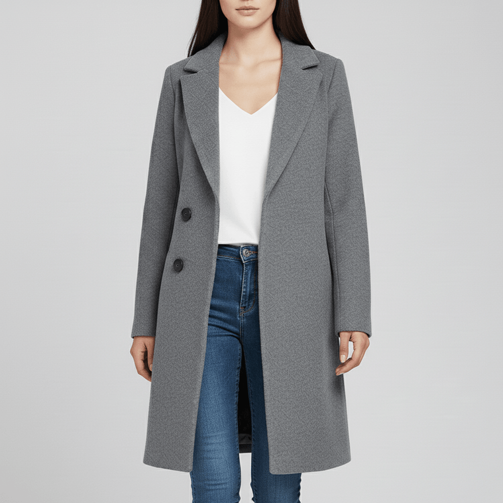 Fitted Long Coat - Leni - 14