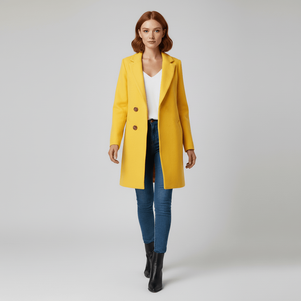 Fitted Long Coat - Leni - 5