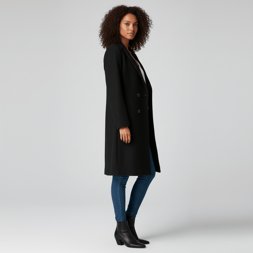 Fitted Long Coat - Leni - 7