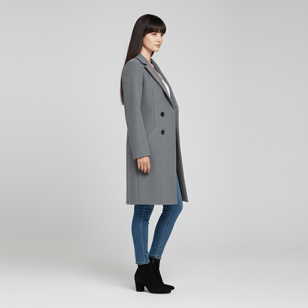 Fitted Long Coat - Leni - 8