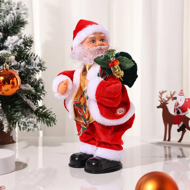 Enhanced Product Title: "Tanzender Santa-Gnom mit Musik und Bewegung – Festliche Weihnachtsfreude für Ihr Zuhause" 

This title includes relevant keywords while maintaining clarity and appeal for potential buyers.