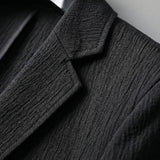 Calvin - Textured Blazer and Pants Two-Piece Set