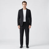 Calvin - Textured Blazer and Pants Two-Piece Set