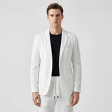 Calvin - Textured Blazer and Pants Two-Piece Set