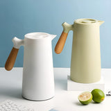 BowLift | Thermora – Insulated Carafe with Wooden Handle | Stylish Vacuum Flask for Hot & Cold Drinks