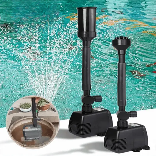 LED Garden Fountain Pump – 2000L/h, 12 LED Lights & IP68 Waterproof