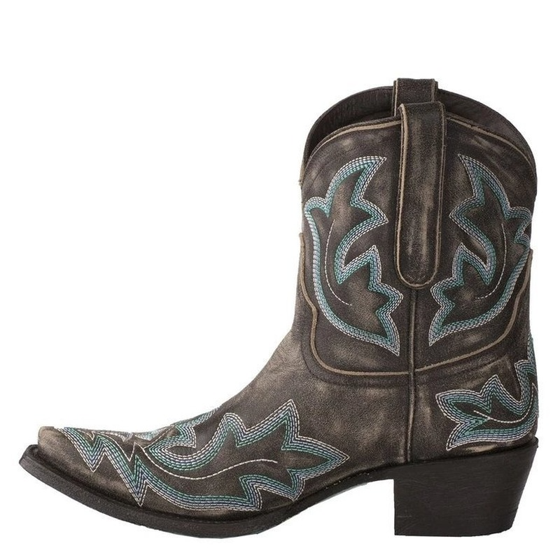 Dakota Autumn Edition – Embroidered Leather Cowboy Booties