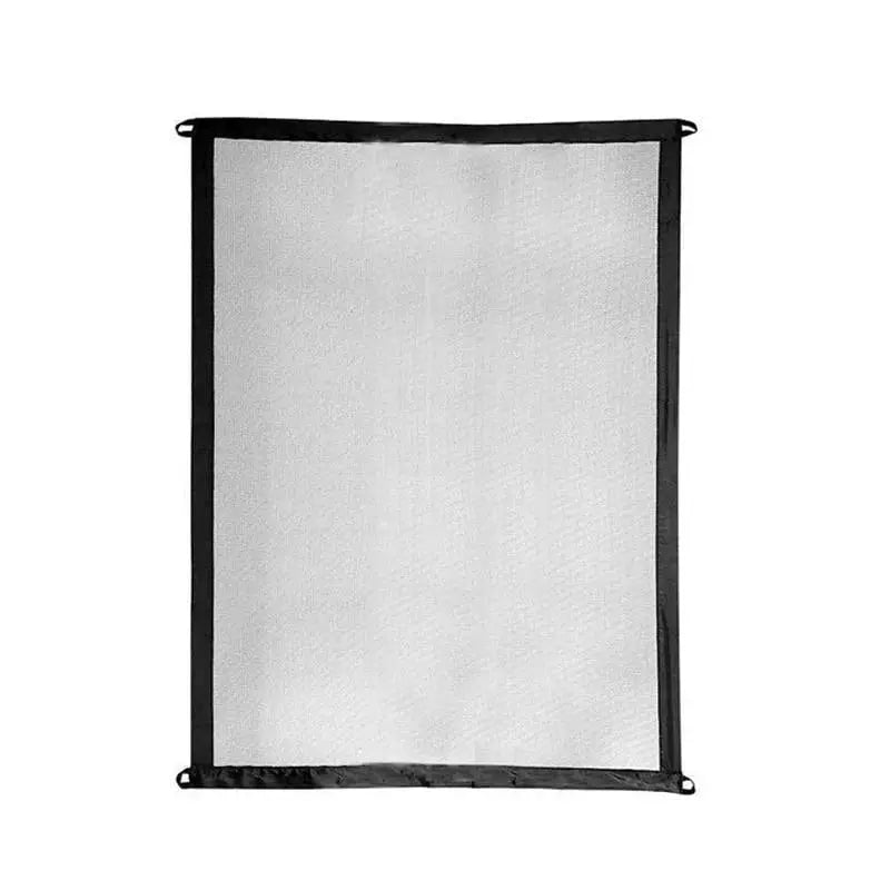 Portable Pet Safety Gate – Nylon Mesh, Stainless Steel Bars & Tool-Free Mounting