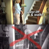 Portable Pet Safety Gate – Nylon Mesh, Stainless Steel Bars & Tool-Free Mounting