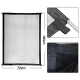 Portable Pet Safety Gate – Nylon Mesh, Stainless Steel Bars & Tool-Free Mounting