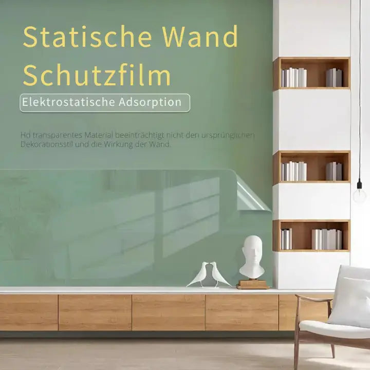 Transparent Wall Protection Film – Scratch-Resistant, Adhesive-Free & 45×200cm