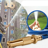 Adjustable High-Pressure Hose Nozzle – Brass & Stainless Steel, Fan/Jet Modes & 180 g