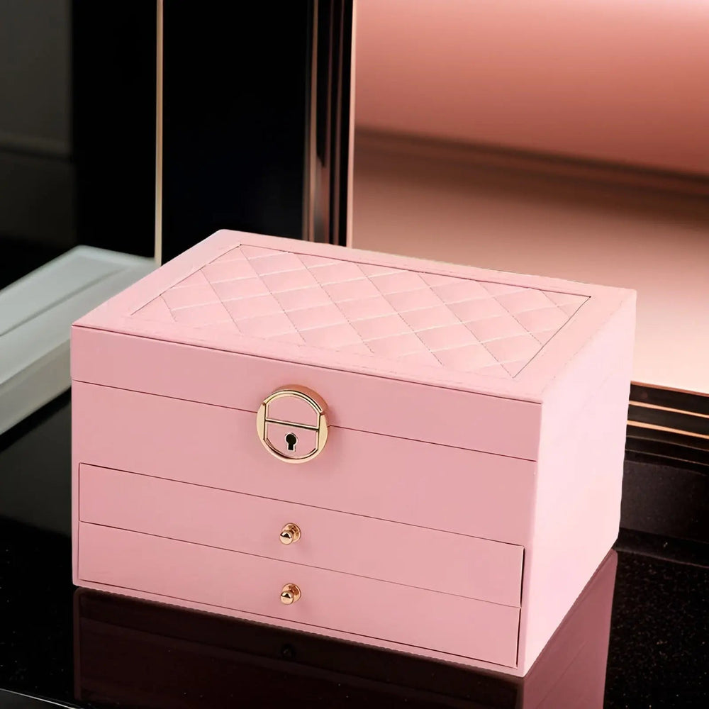EleganceBox – Luxurious Multi-Tier Jewelry Box