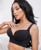 Plus-Size Push-Up Bra with Deep Cups for Maximum Lift and Comfort - Perfect Fit for Curvy Figures