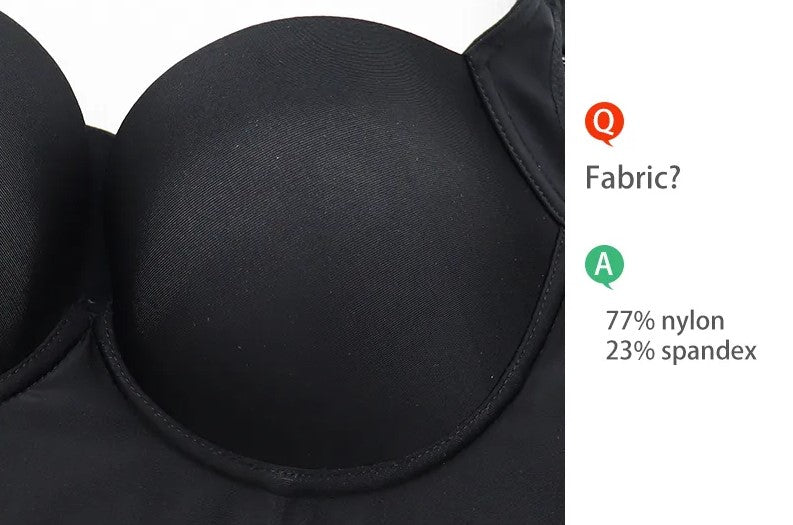 Plus-Size Push-Up Bra with Deep Cups for Maximum Lift and Comfort - Perfect Fit for Curvy Figures