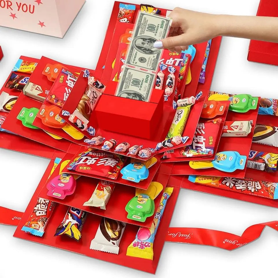 DIY Surprise Gift Box – 5 Layers, Premium Cardboard, 55×24 cm for Self-Filling