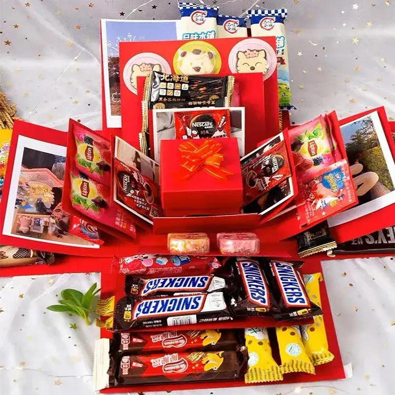 DIY Surprise Gift Box – 5 Layers, Premium Cardboard, 55×24 cm for Self-Filling