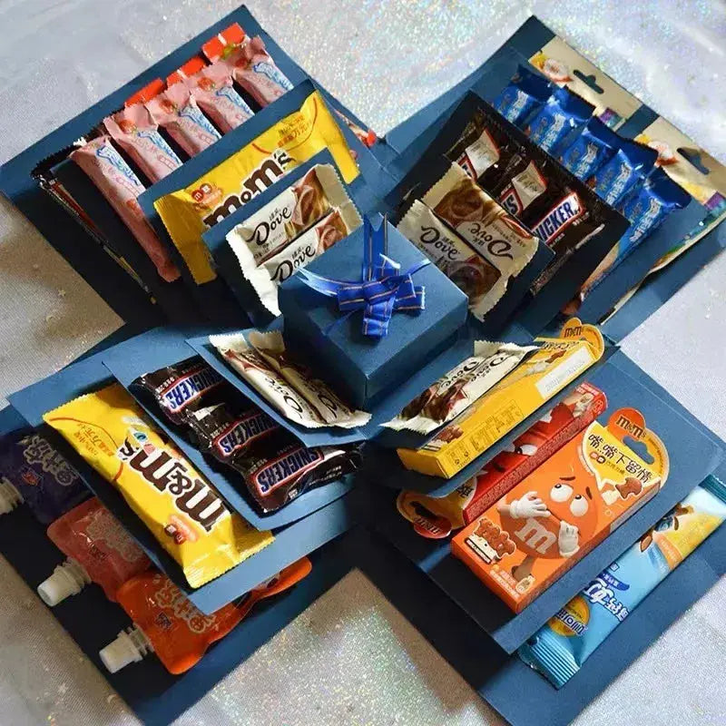 DIY Surprise Gift Box – 5 Layers, Premium Cardboard, 55×24 cm for Self-Filling