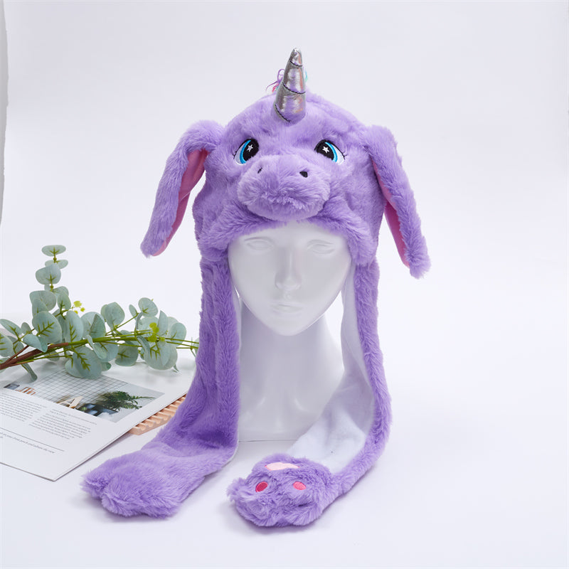 BunnyBounce Hat - Purple Unicorn