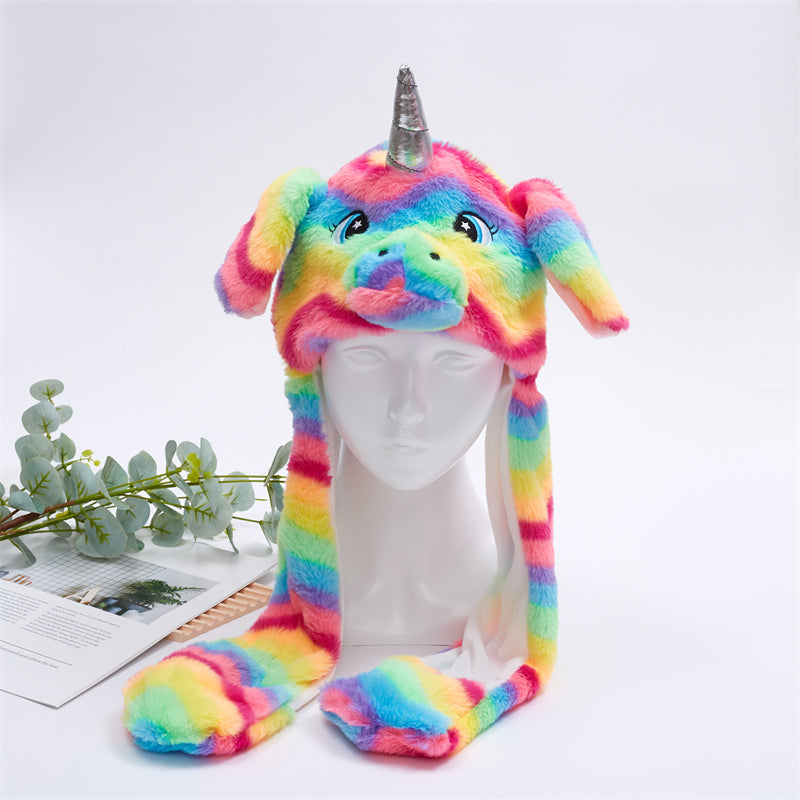 BunnyBounce Hat - Rainbow Unicorn