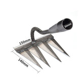 Carbon Steel Garden Rake – Wooden Handle, 4 to 7 Teeth & Hardened Tines
