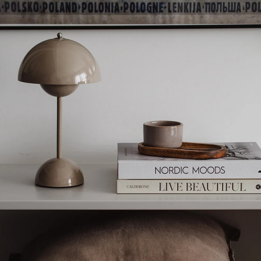 Mushroom Pod LED Table Lamp – Rechargeable, Touch Control & Dimmable