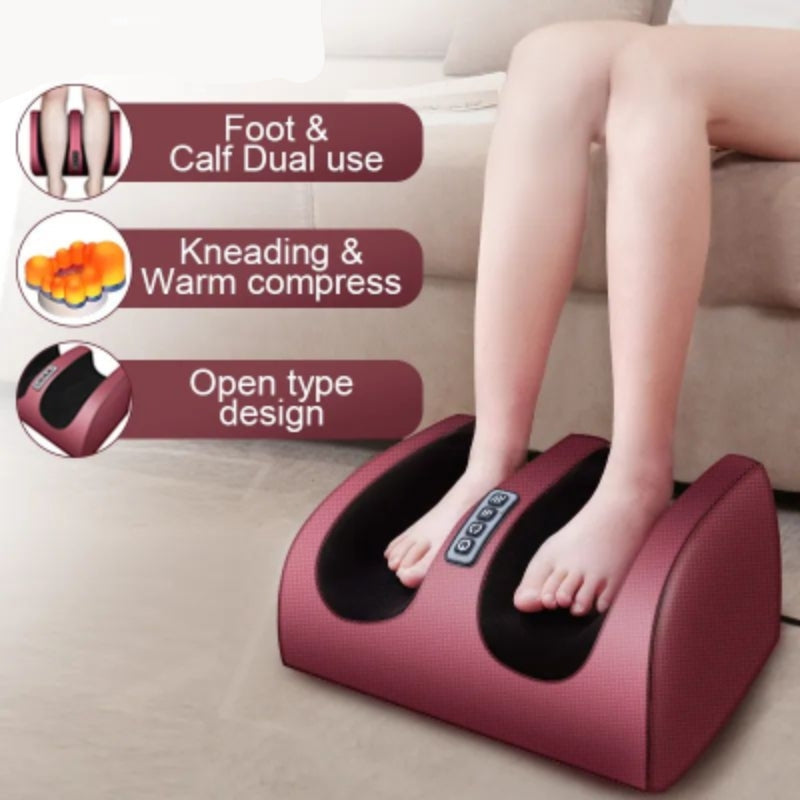 Electric Foot Massager – Heat Function, 3 Speed Settings & Dual Rotation