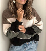 Lianni Gemütlicher Gestreifter Luxus-Pullover für Damen – Hochwertiger, Bequemer Strickpullover im Trend-Design