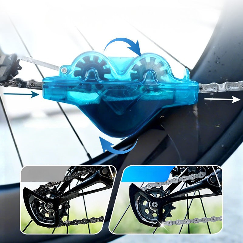 Bicycle Chain Cleaner Tool – ABS Plastic, Blue & 2-Pack