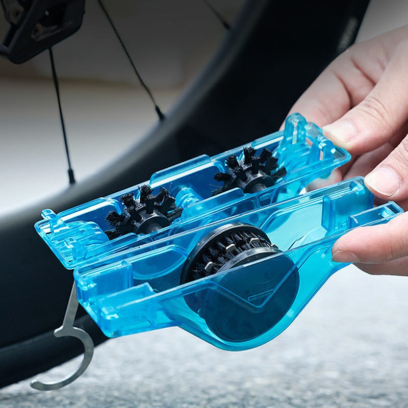 Bicycle Chain Cleaner Tool – ABS Plastic, Blue & 2-Pack
