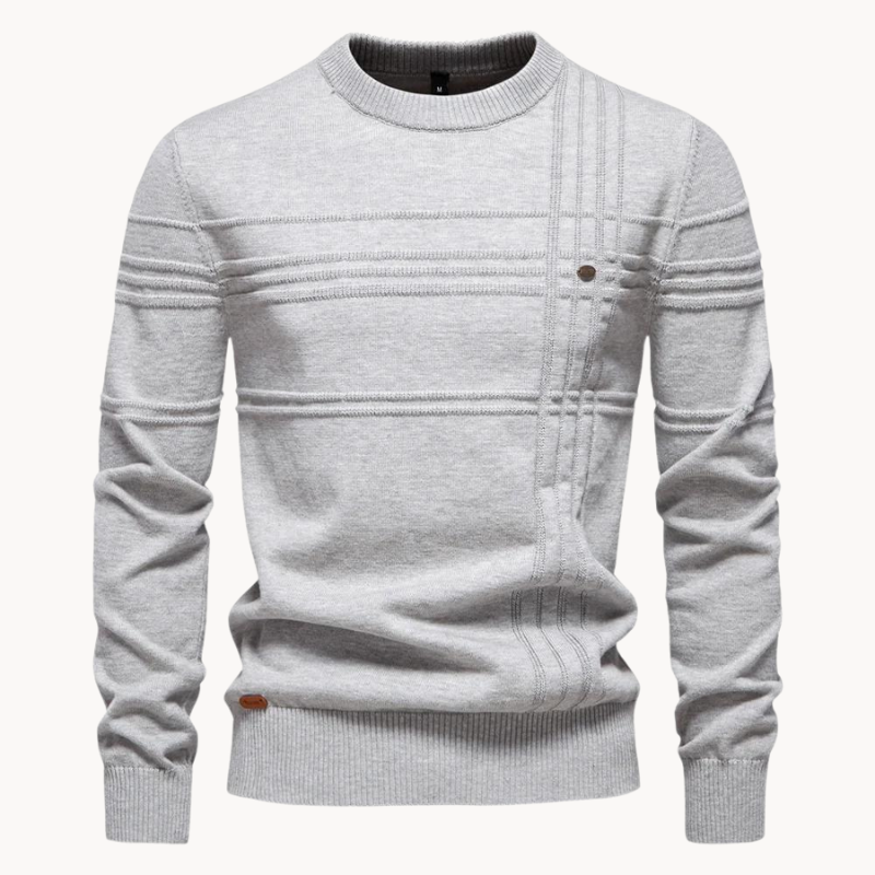 Moritz Checkered Sweater - Stylish and Cozy Knit Pullover for Men