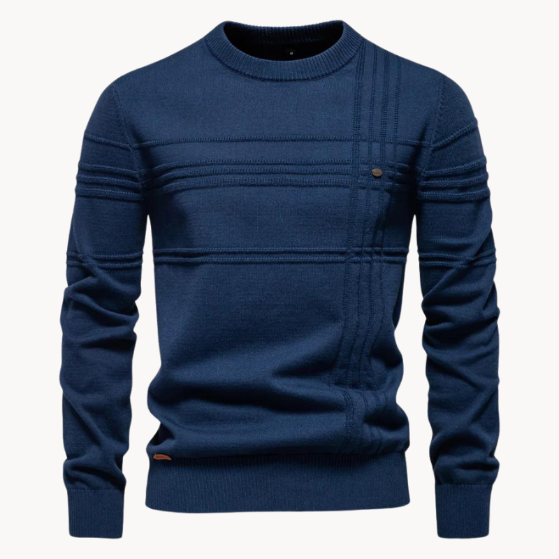 Moritz Checkered Sweater - Stylish and Cozy Knit Pullover for Men