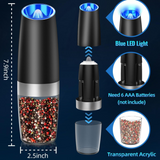 Optimized Product Title: "Elektrisches Pfeffer- & Salzmahlwerk-Set (2-teilig) – Wiederaufladbar mit LED-Beleuchtung für präzises Mahlen" 

This title includes relevant keywords while providing a clear description of the product's features.