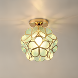 Retro Flower Ceiling Light | Colourful Vintage-Inspired PVC Flush Mount